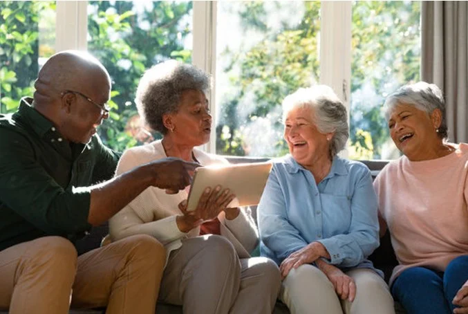 Senior couple comparing different Medicare coverage options